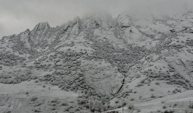 Снег затруднил движение на дороге Лянкяран-Лерик